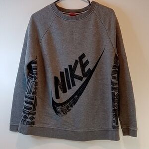 Vintage Red Tag Nike Swoosh Sweatshirt Long Sleeve Pullover Men's Sz L EUC RARE!